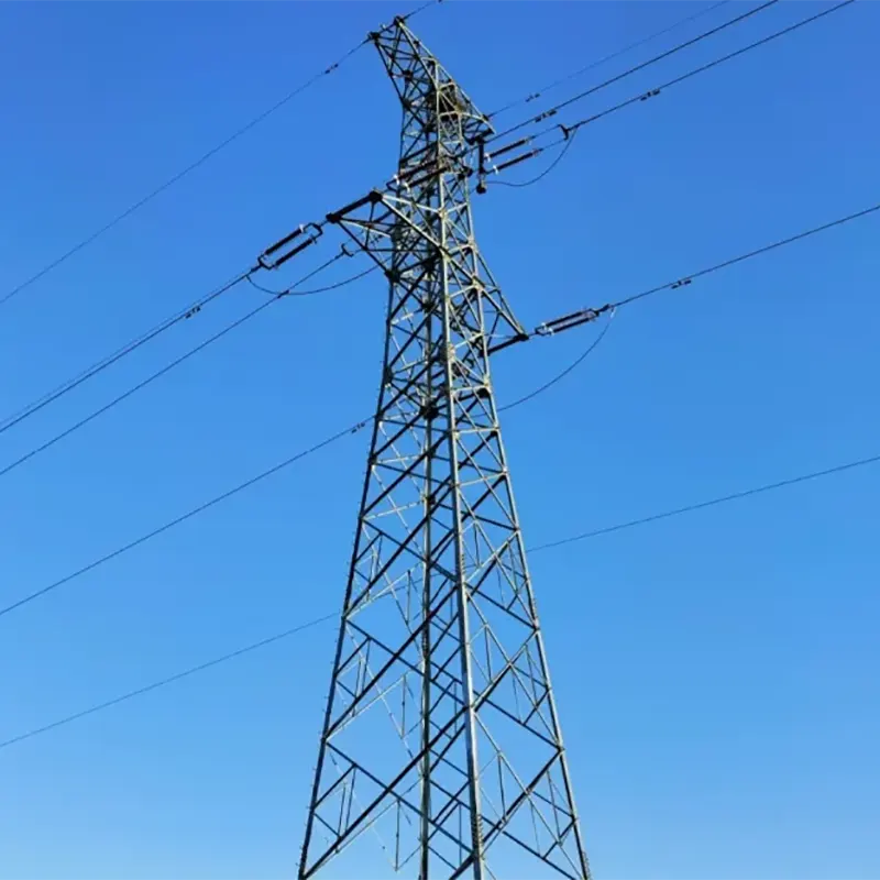 35KV-110KV transmisijos plieno geležies bokštas